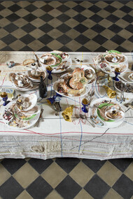 Bertozzi & Casoni, “Resistenza 2”, 2017, ceramica policroma, cm. 300 x 124