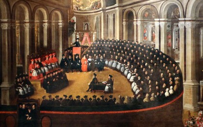 Elia Naurizio, Congregazione generale del Concilio di Trento in Santa Maria Maggiore, 1633, Museo diocesano tridentino, Trento, Italia