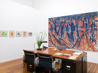 Luis Claramunt, Sevilla, vista de exhibición. Cortesía de la Galería Ehrhardt Flórez