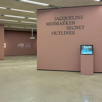 Jacqueline Mesmaeker, Secret outline, exhibition view. Courtesy of Generali Foundation
