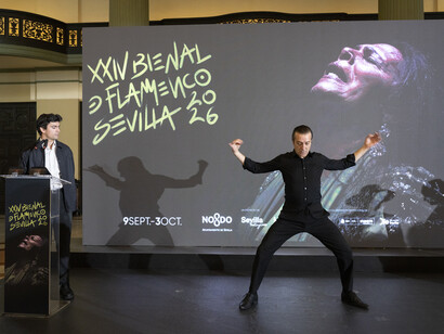 Veduta della presentazione della XXIV Biennale di Flamenco di Siviglia. Cortesia della Biennale di Flamenco di Siviglia