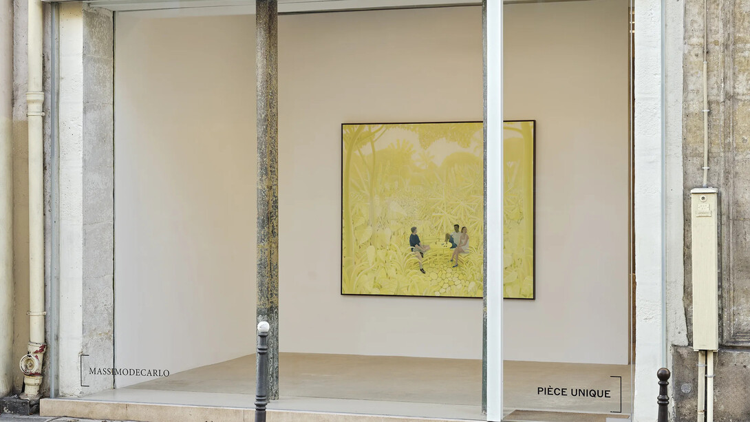 Ben Sledsens, Yellow jungle, veduta della mostra. Per gentile concessione di Massimo de Carlo Pièce Unique