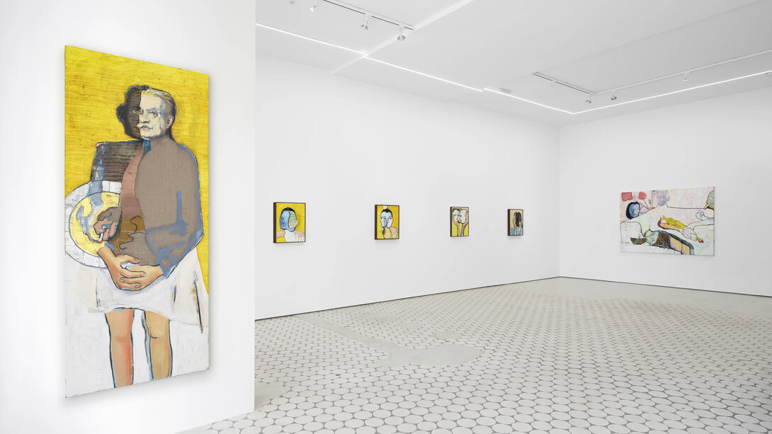 Magnus Plessen, Dein gesicht in meinen händen (Your face in my hands), exhibition view. Courtesy of Wentrup Gallery