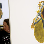 David Kim Whittaker in the studio. Photo: Joseph Clarke