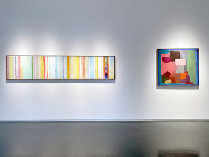 Robert Natkin, A better place, exhibition view. Courtesy of Sundaram Tagore Gallery