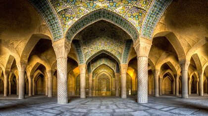 Interno della moschea di Vakil a Shiraz, Iran