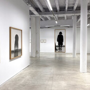 Helena Almeida, To hold the line with my fingers, exhibition view. Courtesy of Prats Nogueras Blanchard