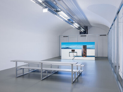 Felix Lenz, Soft image, brittle grounds, exhibition view. Courtesy of MAK 
