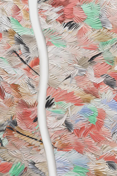 Dashiell Manley, some distances, cuttings. (Brown to Haiwee) (detail), 2025-26. Courtesy of Marianne Boesky Gallery 