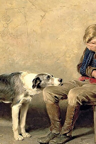 Painting called Fidelity by Briton Riviere (1840–1920)