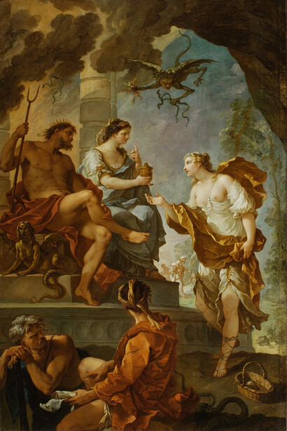 Charles-Joseph Natoire, Psique obtiene el elixir de la belleza de Proserpina (c. 1735)