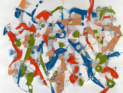 Naomi Nemtzow, Where is home (detail), 2025. Courtesy of Bowery Gallery 