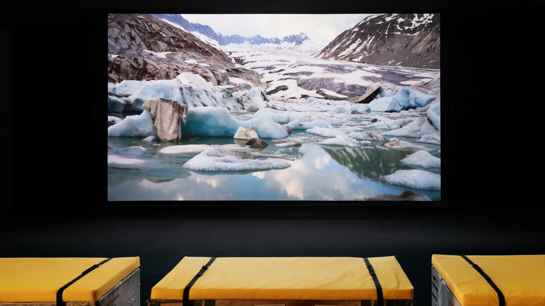 Ohan Breiding, Belly of a glacier, exhibition view. Courtesy of MASS MoCA