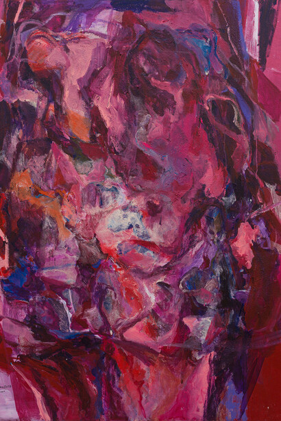 Kais Salman, Face 11 (detail), 2025. Courtesy of Ayyam Gallery