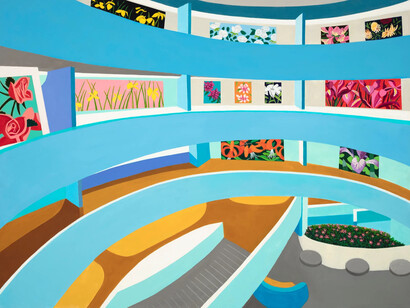 Roxa Smith, Katz at the Guggenheim (detail), 2024. Courtesy of C24 Gallery