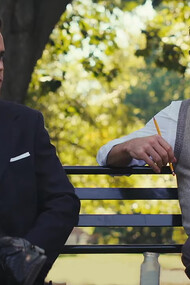 Jonathan Bailey and Matt Bomer from the TV show Fellow Travelers