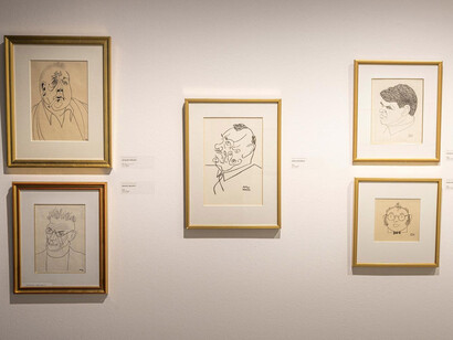 Adolf Hoffmeister, Cartoons. Illustrations. Collages, exhibition view. Courtesy of Danubiana
