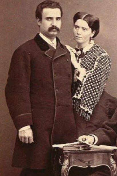 Ignazio Florio con la moglie