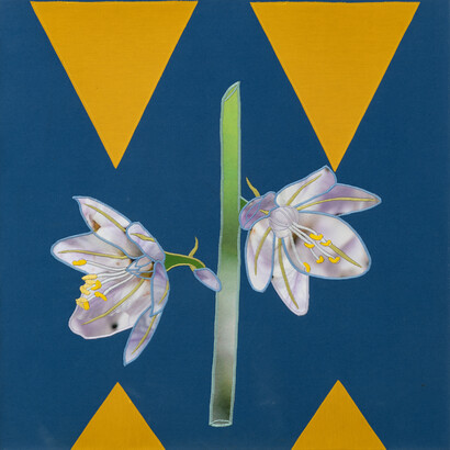 Wadi Hanifah embroidery landscape, 2024. Courtesy of Jane Lombard Gallery