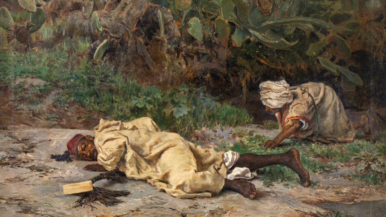 Antonio Muñoz Degrain, The moroccan eavesdroppers (detail), ca. 1879. Courtesy of Museo Nacional del Prado