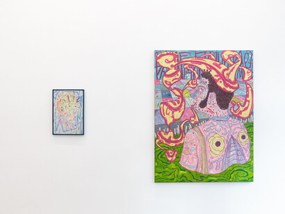 Ross Taylor, Divine cargo, ausstellungsansicht. Mit freundlicher genehmigung der Galerie Russi Klenner