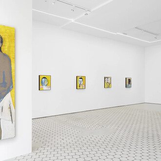 Magnus Plessen, Dein gesicht in meinen händen (Your face in my hands), exhibition view. Courtesy of Wentrup Gallery