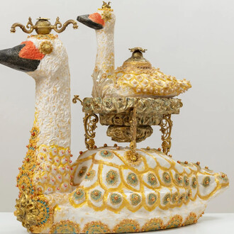 Tapani Kokko, Swans (Joutsenet), 2026. Courtesy of Galerie Forsblom