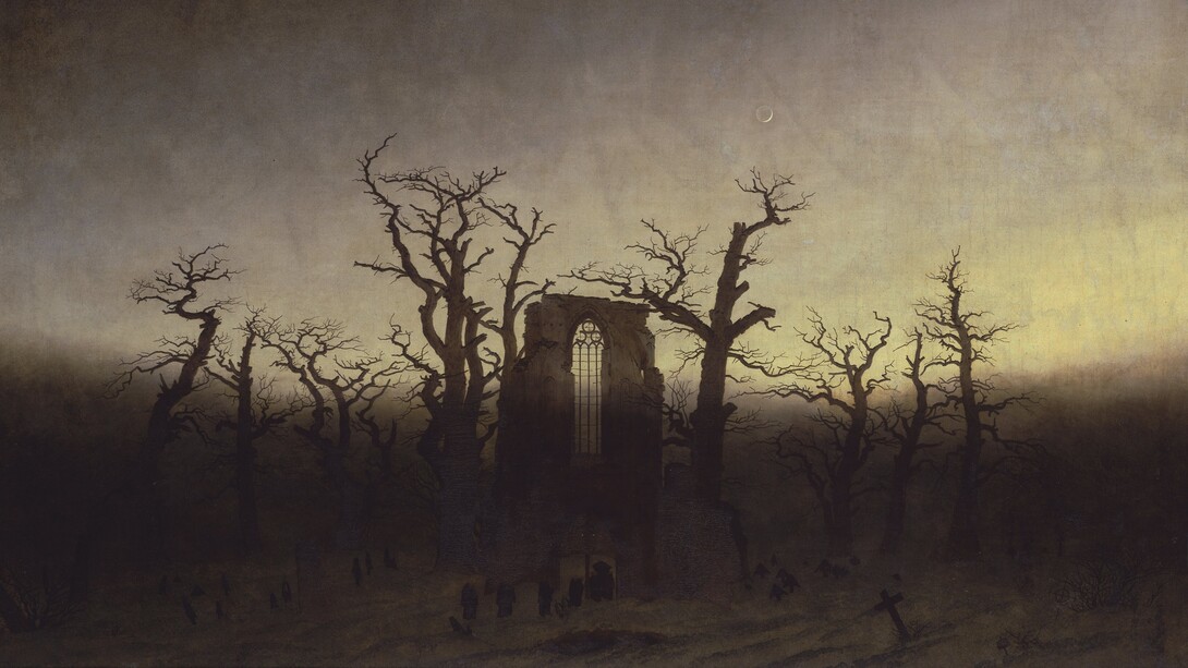 Il romanzo gotico nasce dall’incontro tra razionalità illuminista e fascinazione per il mistero, fondendo l’orrore dell’inconscio con l’ambientazione medievale. In copertina: Caspar David Friedrich, "Abbazia nel querceto", 1809-10, Schloss Charlottenburg, Alte Nationalgalerie, Germania 