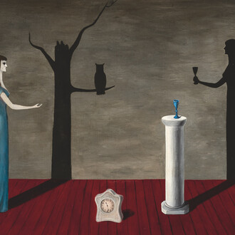 Gertrude Abercrombie, Strange shadows (Shadow and substance), 1950. Courtesy of Colby College Museum of Art