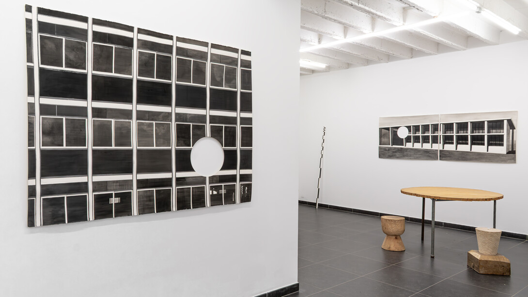 Julia Cottin, Faire le mur (another brick in the wall), exhibition view. Courtesy of Valerie_Troost Gallery 