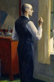 Edward Hopper, Hotel By A Railroad, detail