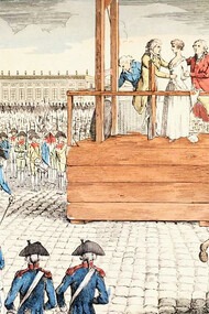 Execution de Marie-Antoinette, veuve de Louis Capet, sur la place de la Révolution 