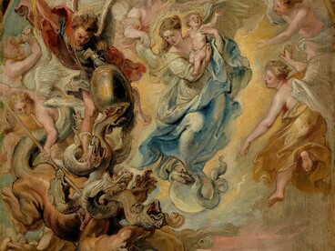 Peter Paul Rubens, "La Vergine dell'Apocalisse", sulla sinistra appare San Michele Arcangelo, 1623-24, Getty Center, Los Angeles, USA