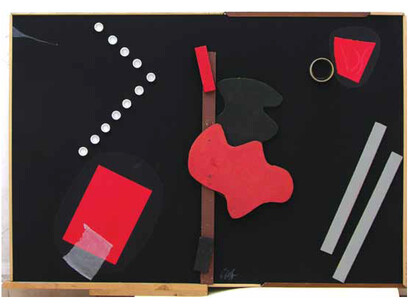 Sergio Dangelo, Le Large 1999 hand-made, oggetti vari assemblati h. cm. 88 x 53 x 30 