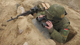 CSTO collective peacekeeping forces in Kazakhstan 2022, Belarus soldier