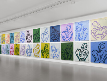Grace Weaver, Mothers, exhibition view. Courtesy of Galerie Max Hetzler