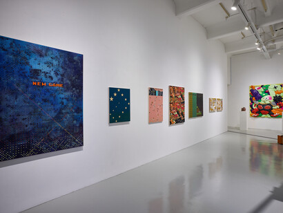 Various artists, Art bit Matrix - Tokusatsu to videogame, exhibition view. Courtesy of Mizuma Gallery