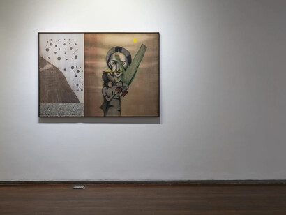 Anju Dodiya, The geometry of ash, exhibition view. Courtesy of Chemould