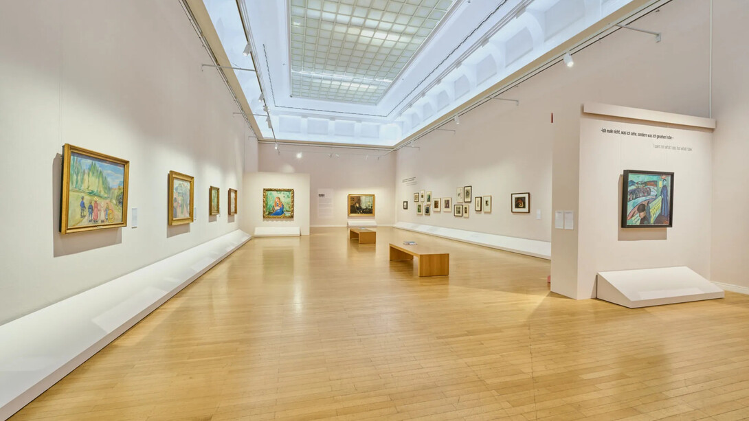 Edvard Munch, Angst, exhibition view. Courtesy of Kunstsammlungen Chemnitz