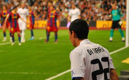 Ángel Di María vistiendo la camiseta del Real Madrid