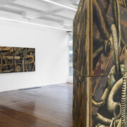 Jonathan Okoronkwo, Ask not what we were made for, exhibition view. Courtesy of Emalin Gallery