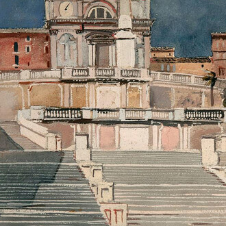 Alexander Deineka, Rome. Piazza di Spagna, 1935. Courtesy of New Tretyakov Gallery