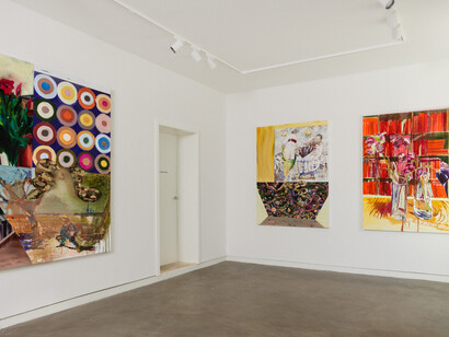 Erik A. Frandsen, Paintings 2025, exhibition view. Courtesy of Hans Alf Gallery 