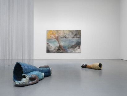 Leiko Ikemura, Riding horizon, exhibition view. Courtesy of Lisson Gallery