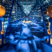 Tabita Rezaire, Calabash nebula: cosmological tales of connection, exhibition view. Courtesy of Weltmuseum Wien