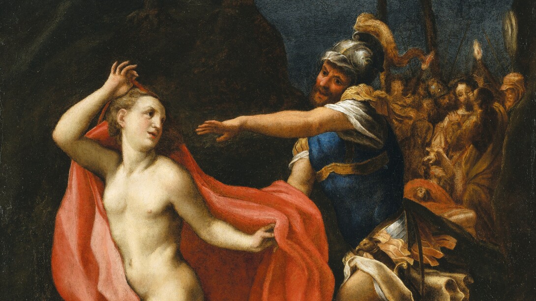 Antonio Allegri, detto il Correggio, “Giovane ignudo fugge nella Cattura di Cristo”, dettaglio, 1530 ca., collezione privata