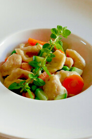 Orecchiette con verdure colorate
