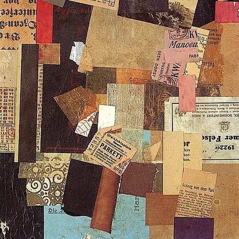 Kurt Schwitters, "Doremefasolasido", collage, 1930