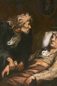 «En enfermo imaginario», por Honoré Daumier