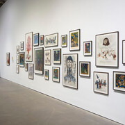 Marcel Dzama, I am the sun, I am the new year, vista de exhibición. Cortesía de Galería OMR 